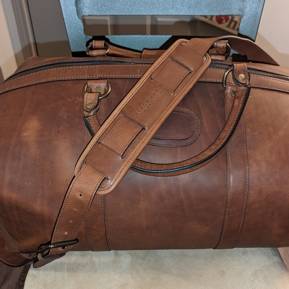 Korchmar Twain 22" Leather Weekender (Espresso color) - Picture 11 of 16